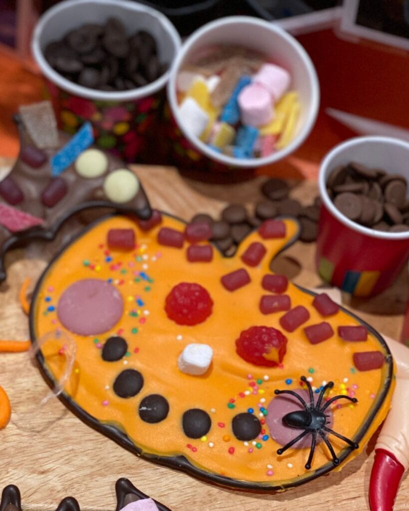 heaps of things to do in the yarra valley at the Chocolaterie this Halloween with our Chocolate pumpkin decorating.