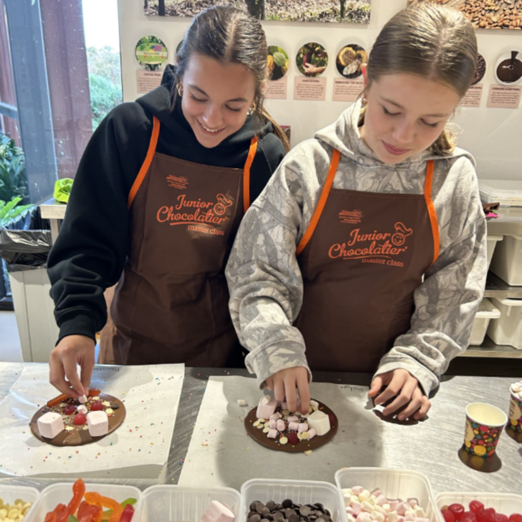 giant lollipop making at the chocolateries